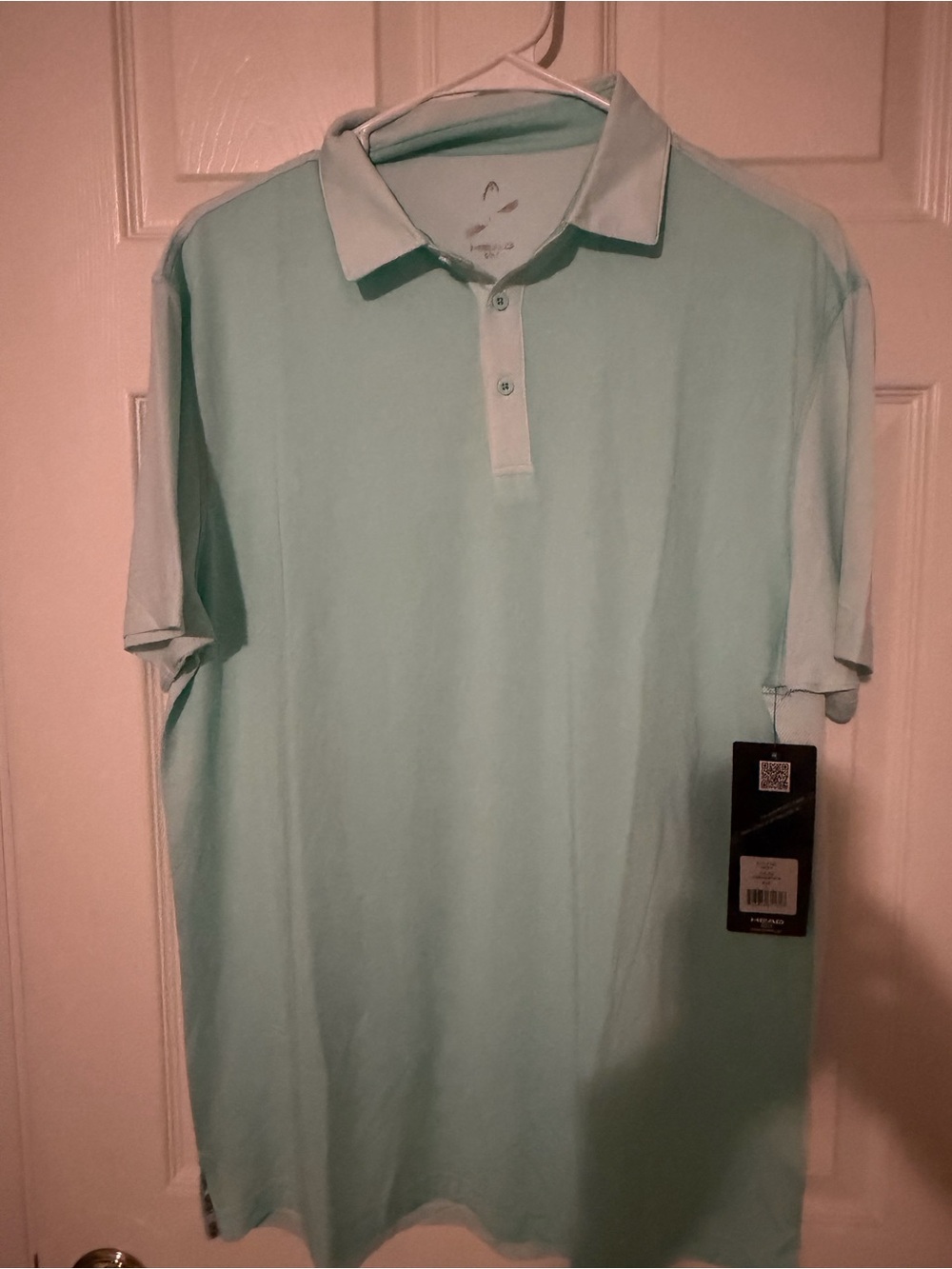 NWT HEAD Men's Light Mint GOLF Polo Shirt SIZE LARGE